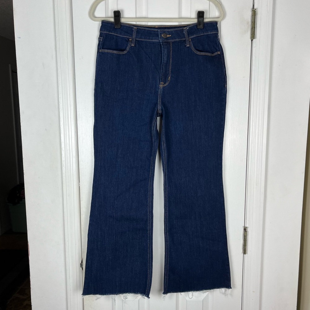 Old Navy Dark Wash Denim High Rise Flare Jeans